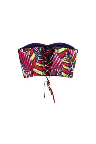 Deka Medley Corset - Purple & Pink Print