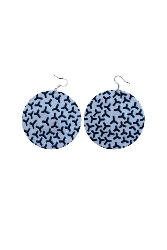 Earrings - 188 - African Ankara Wax Cotton Print