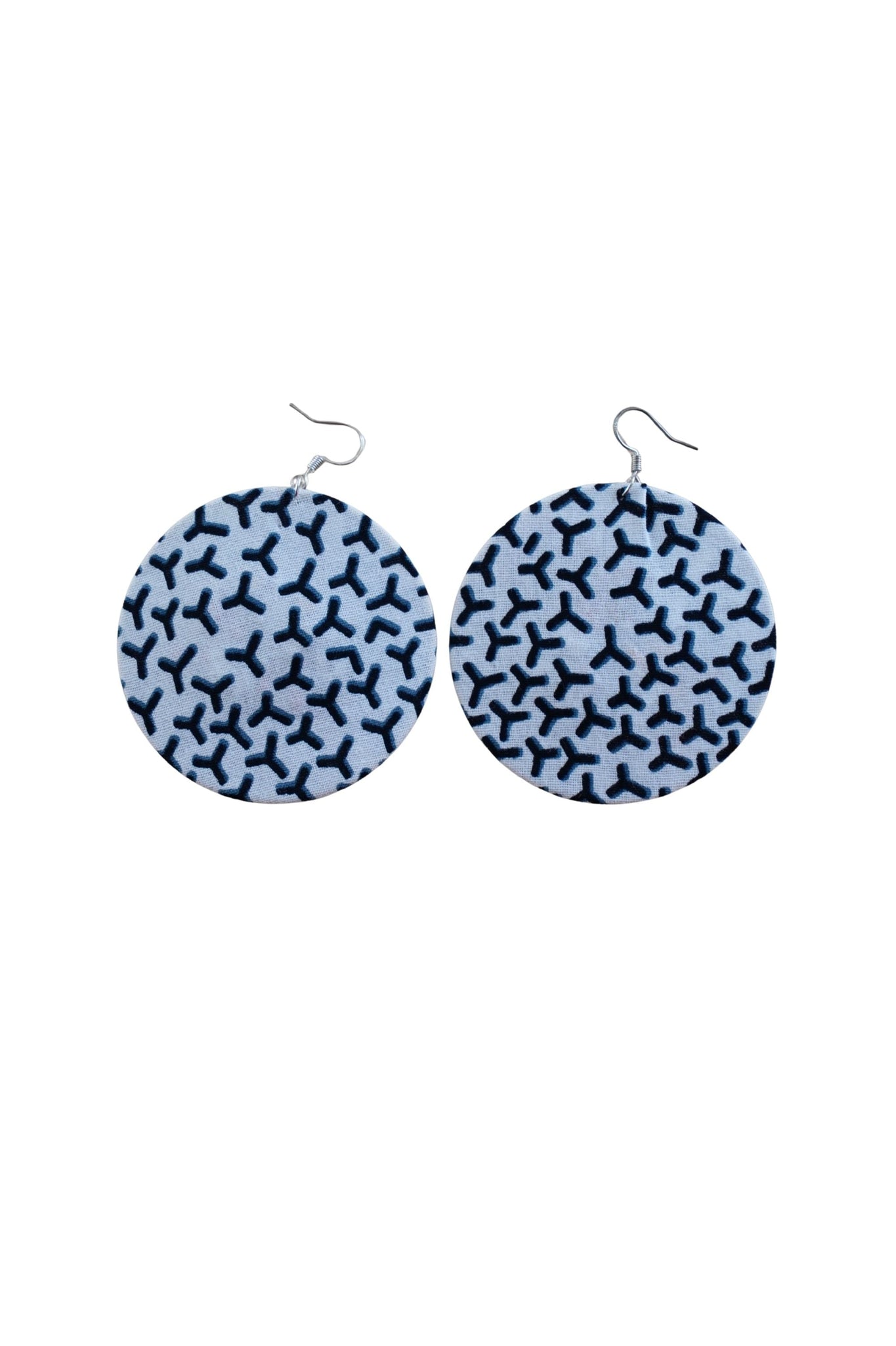 Earrings - 188 - African Ankara Wax Cotton Print