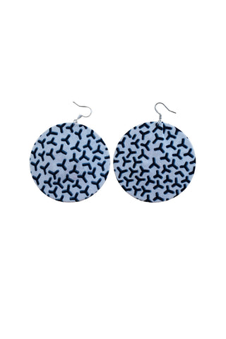 Earrings - 188 - African Ankara Wax Cotton Print