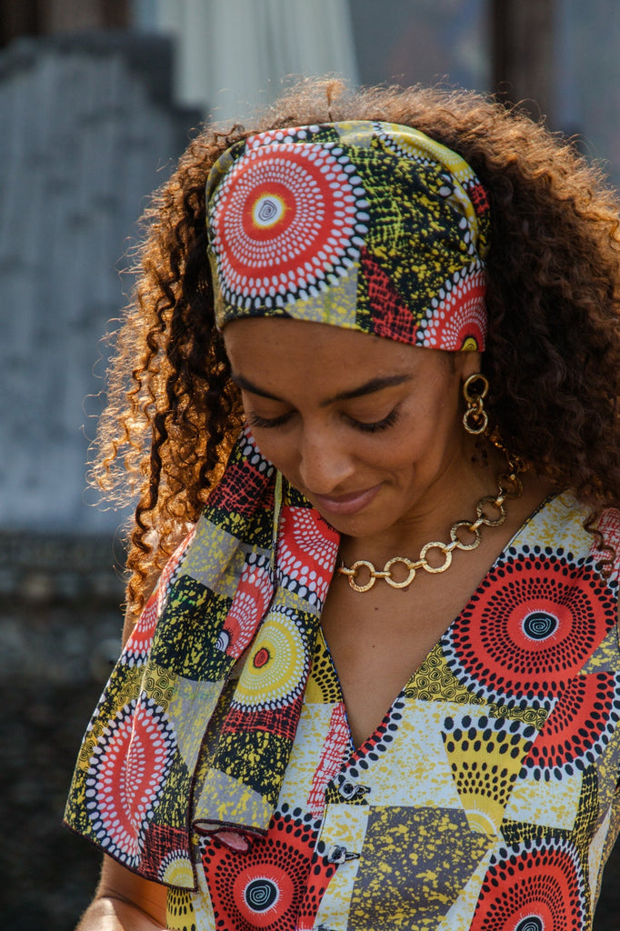 Dreamy Mirage Dark Headwrap - GOLDEN OASIS OAOG 2.0