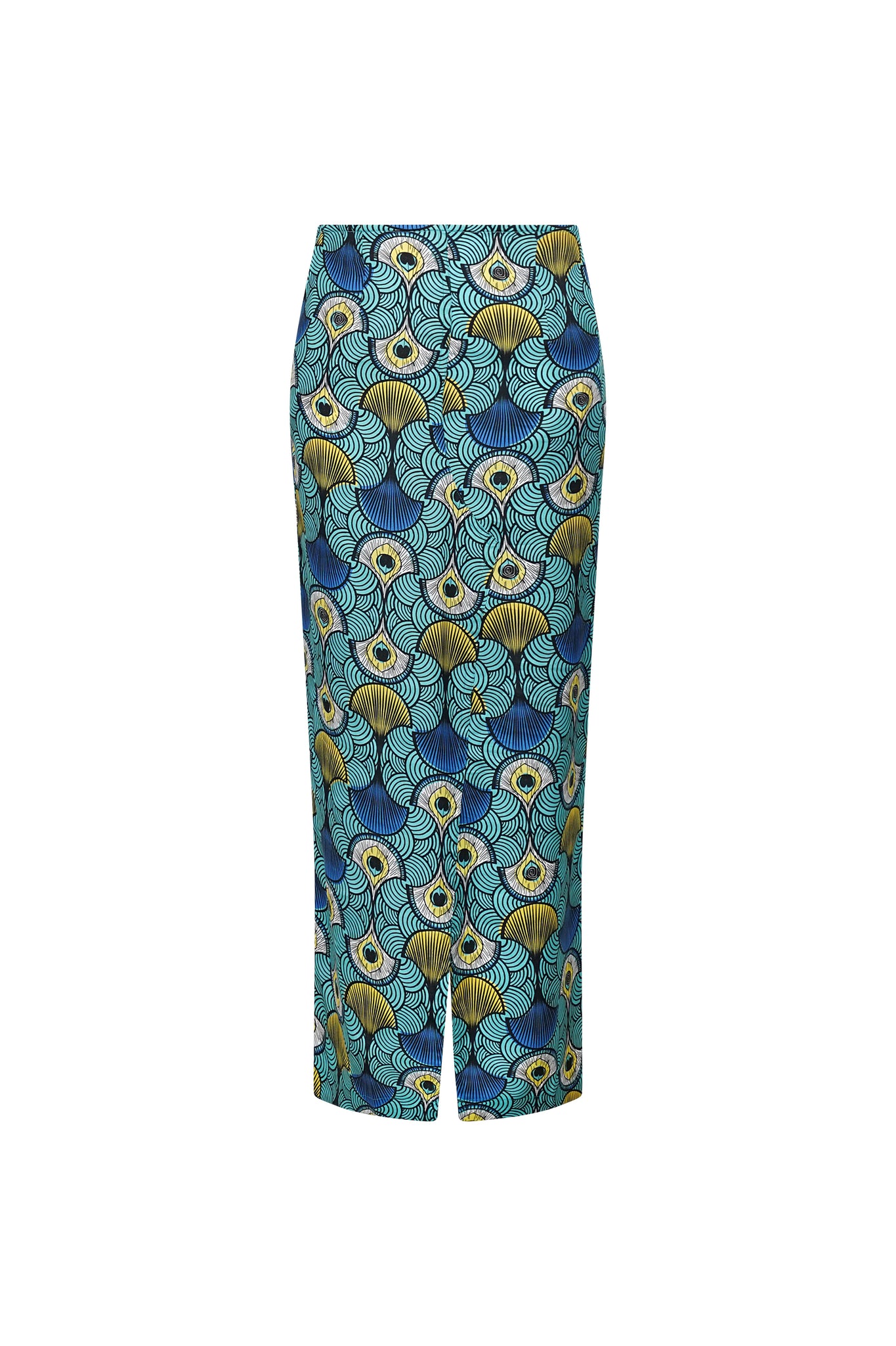 Osith Maxi Skirt - Teal Ewa Naibu - OA OG Print