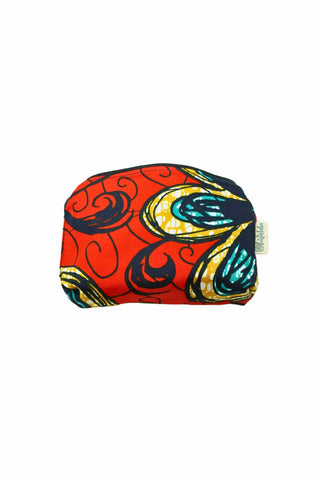 Paki Reversi Pouch Bag -  African Ankara Wax Cotton Print -4