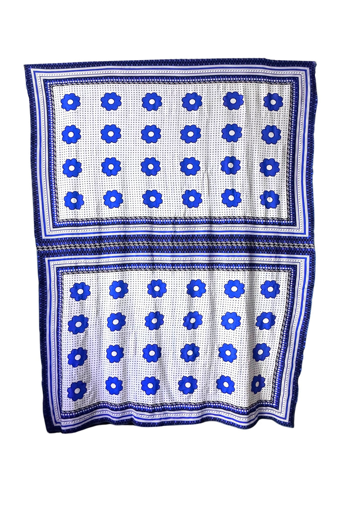 Pulika Sarong/Pareo - Blue and white Khanga Print