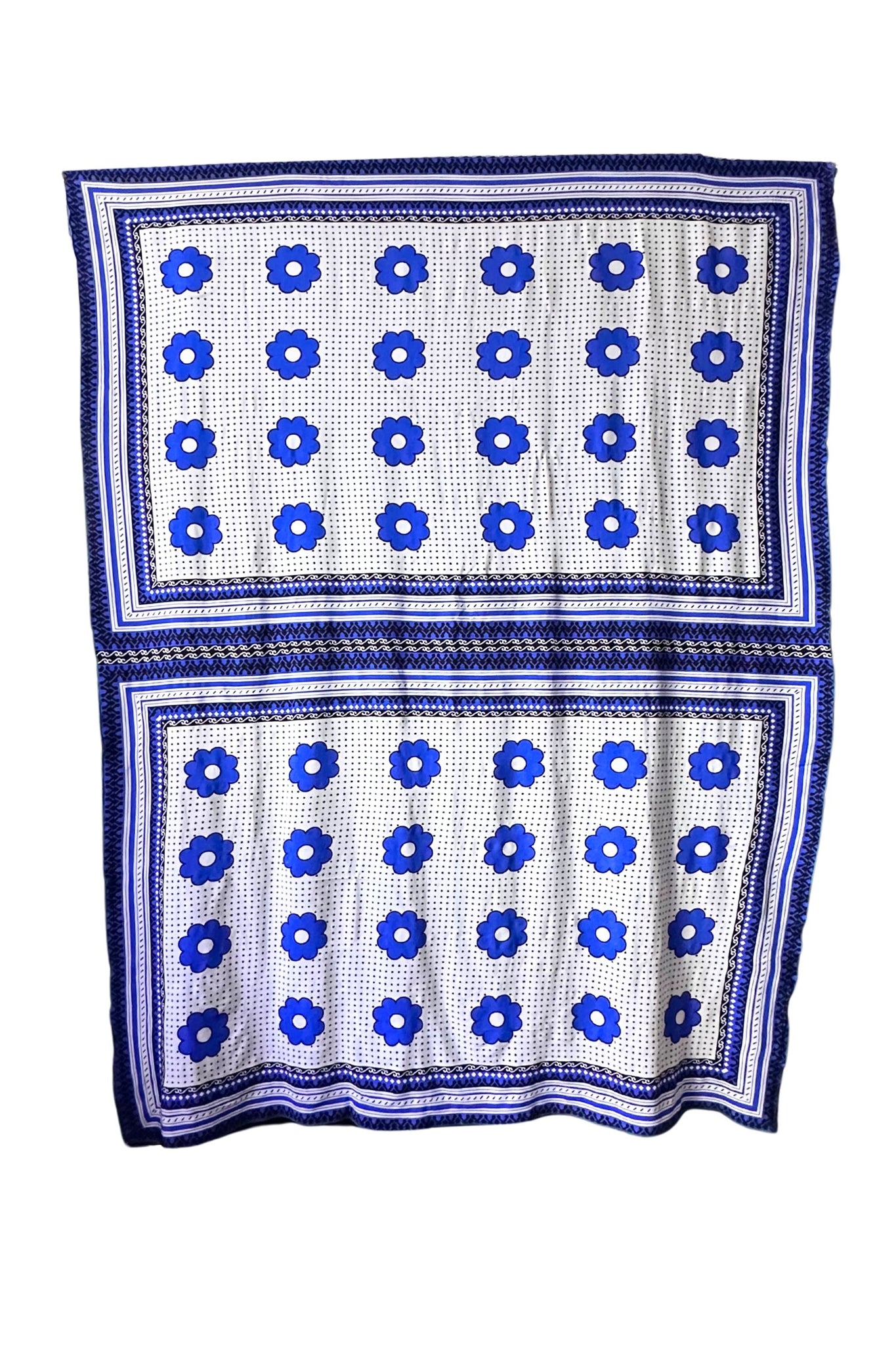 Pulika Sarong/Pareo - Blue and white Khanga Print