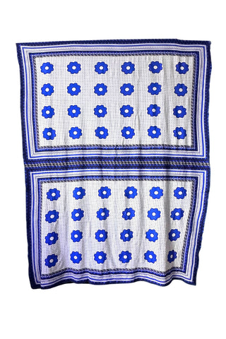 Pulika Sarong/Pareo - Blue and white Khanga Print