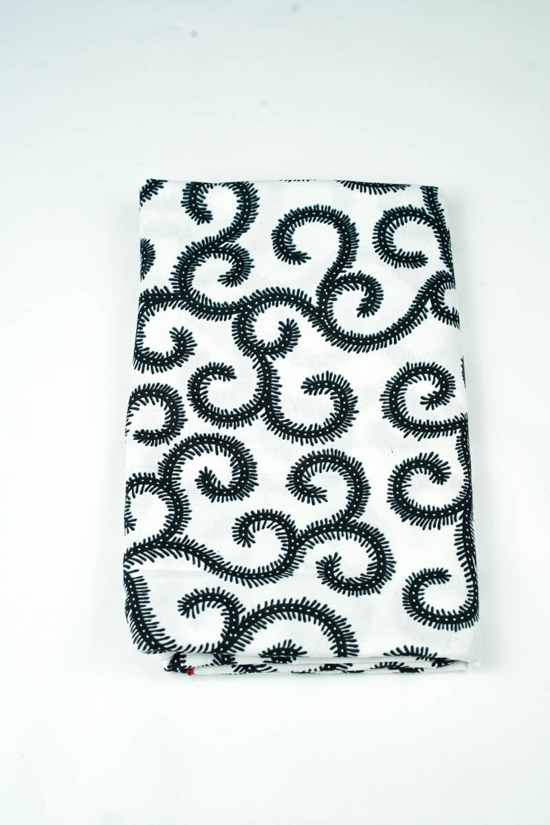 Zoe Headwrap - White Advice Print