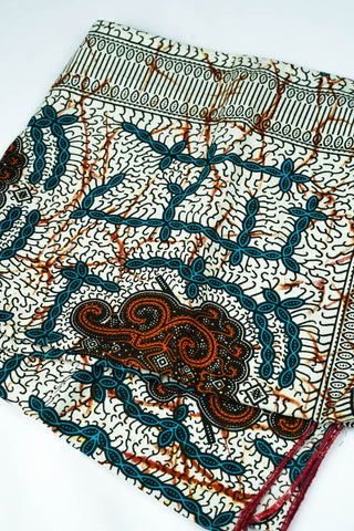 Freeda Headwrap - White Back Tortoise Print